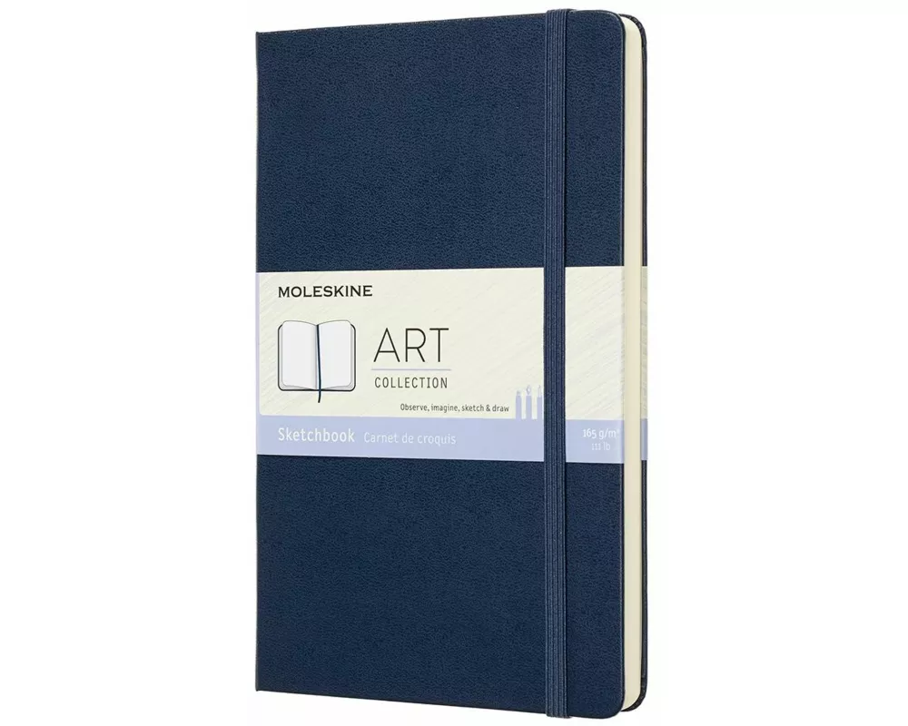Moleskine Sketch Book L/A5, 165G-Paper, Hard Cover, Sapphire Blue