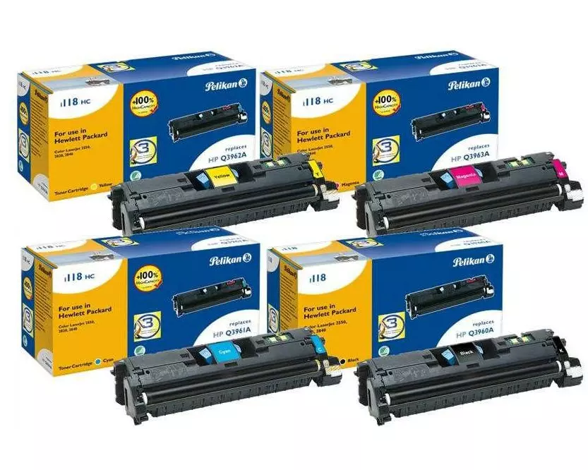 Pelikan Tonerset HP Nr. 122A (Q3960A-Q3963A) BK, C, M, Y