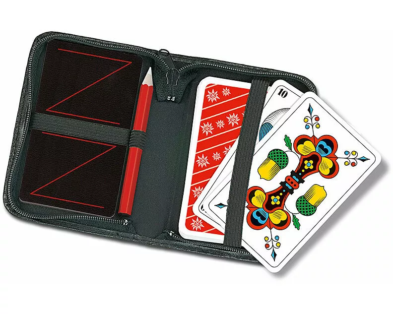 Jasskarten im Reiseetui