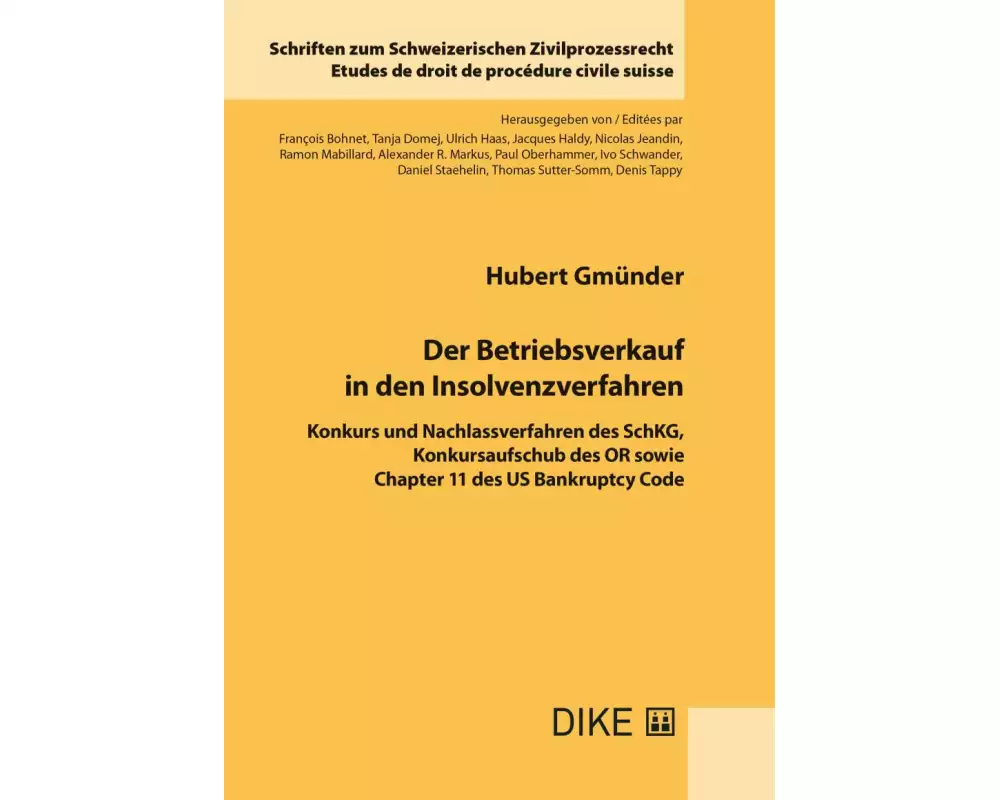 Der Betriebsverkauf in den Insolvenzverfahren