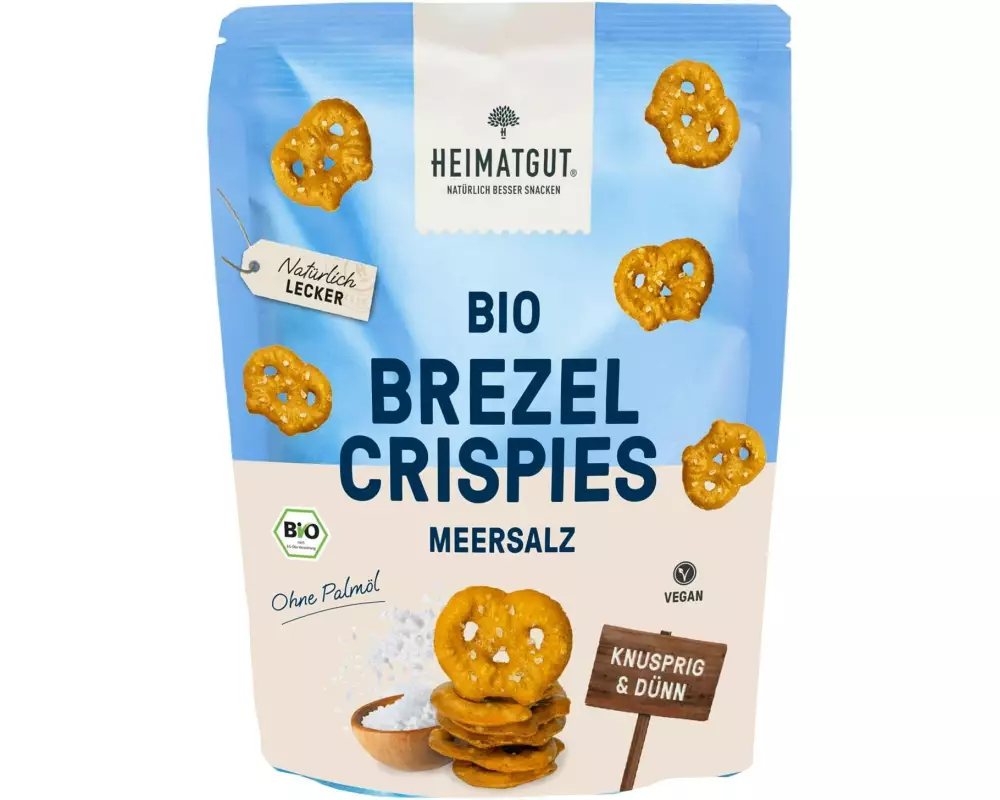 Heimatgut Brezel Crispies Meersalz 80 g
