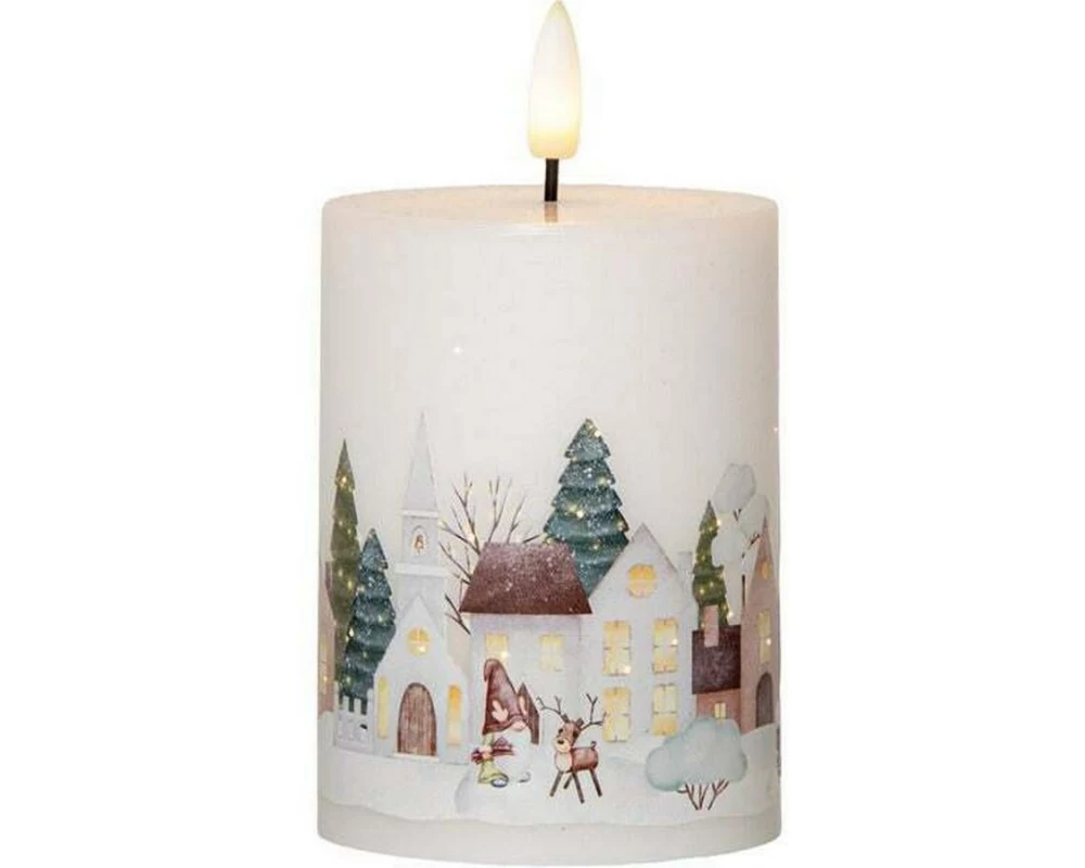 Star Trading Winterland LED, Pillar, Flamme, Indoor, Timerfunktion