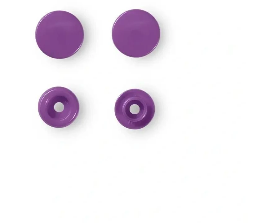 Prym Druckknöpfe Color Snaps Lila, Ø 12,4 mm, 30 Stück
