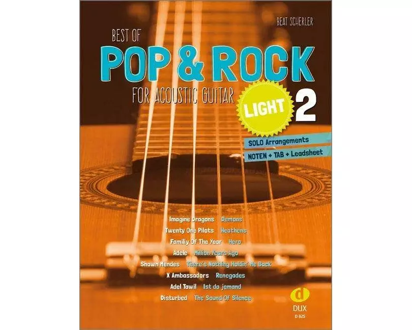 Best of Pop & Rock for Acoustic Guitar light 2
