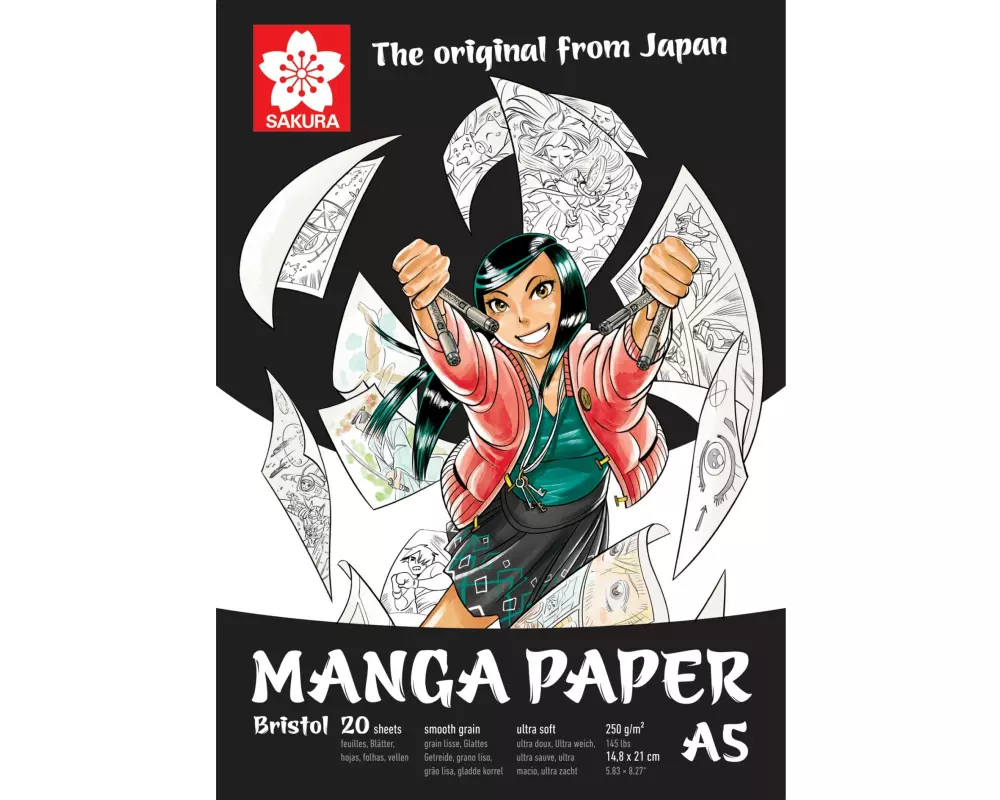 Sakura Zeichenblock Manga A5