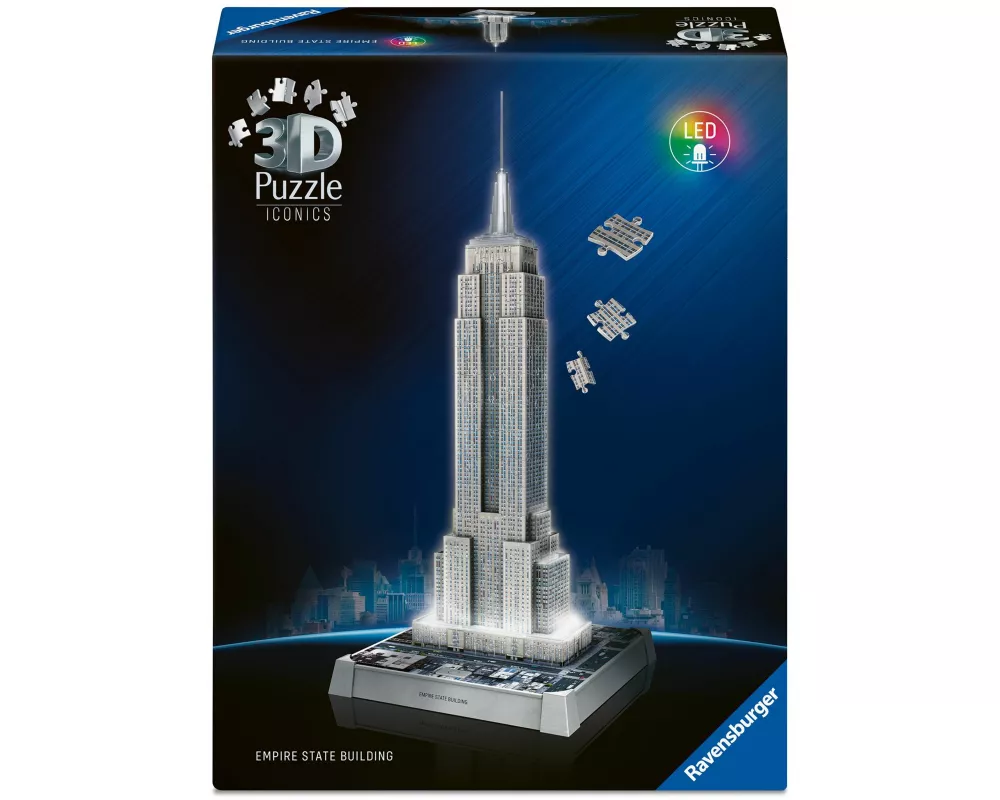 3D Puzzle Iconics: Empire State Building - mit Licht