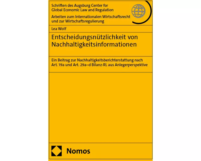 Entscheidungsnützlichkeit von Nachhaltigkeitsinformationen