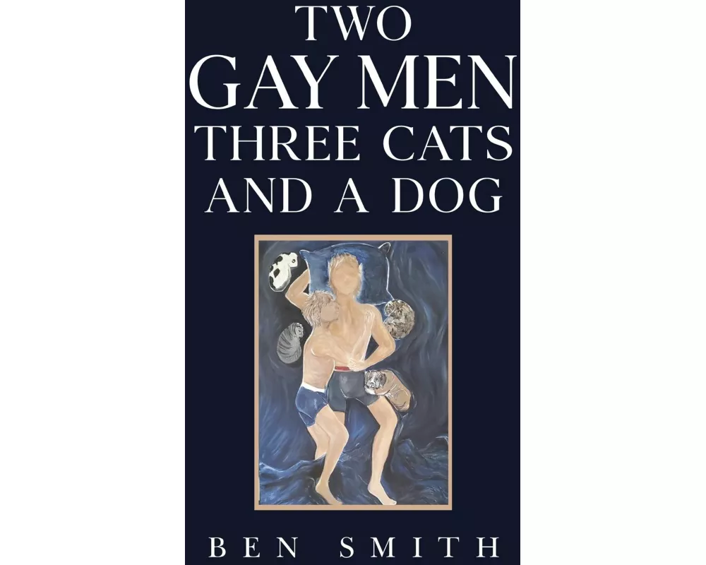 Two Gay Men Three Cats and a Dog