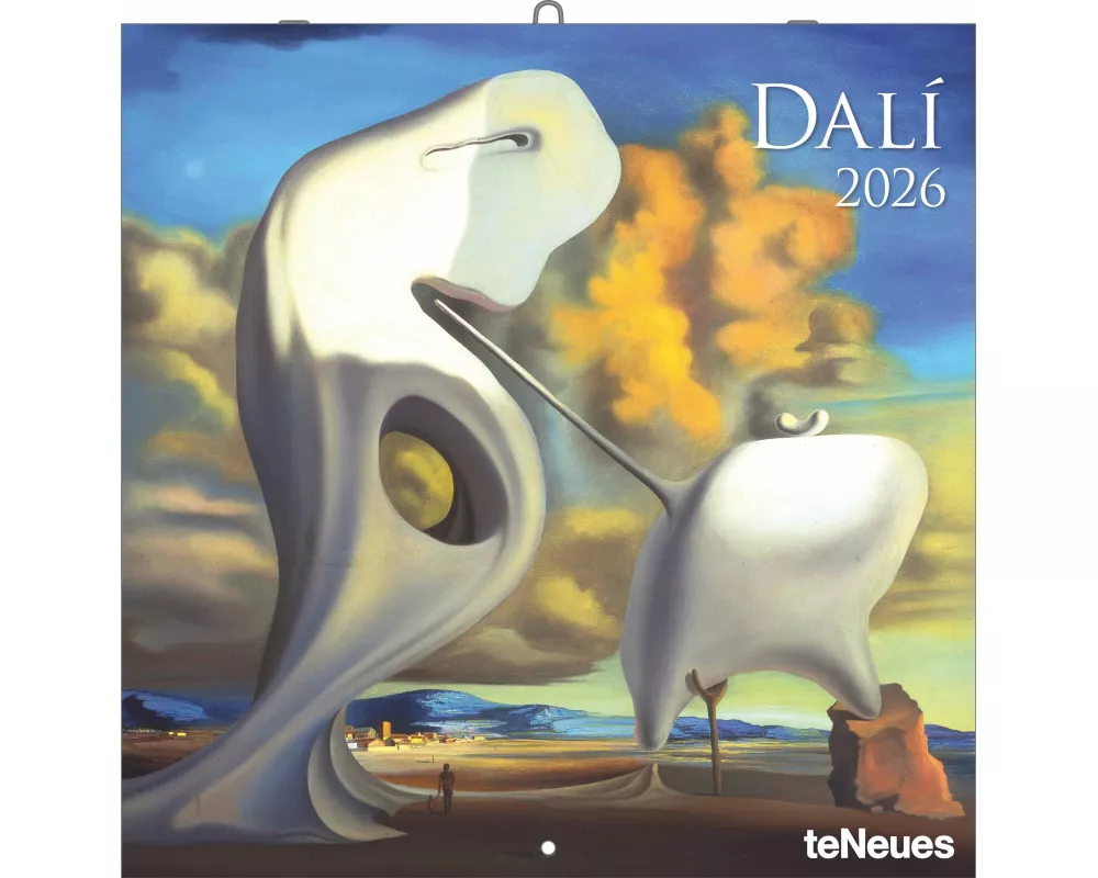 teNeues - Dalí 2026 – Kunst-Wandkalender 30x30 cm (30x60 cm geöffnet) | Broschürenkalender mit Meisterwerken des Surrealismus