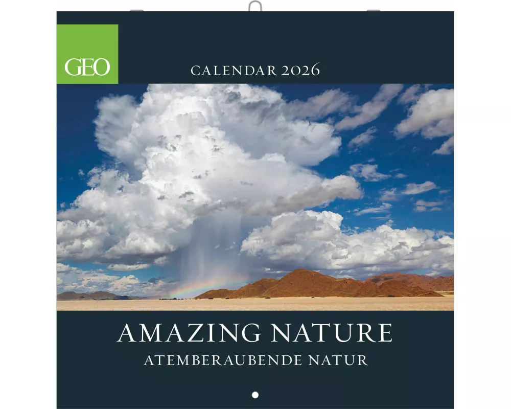 GEO - Amazing Nature 2026 – Wandkalender 30x30 cm (offen 30x60 cm), Broschürenkalender mit 12 Monatsblättern, 6-sprachigem Kalendarium, internationale