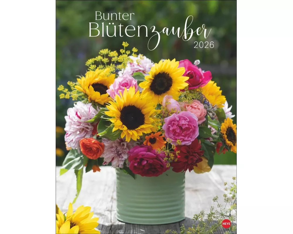 Bunter Blütenzauber Posterkalender 2026