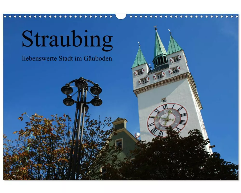Straubing, liebenswerte Stadt im Gäuboden (Wandkalender 2025 DIN A3 quer), CALVENDO Monatskalender