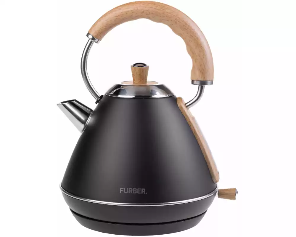 FURBER Wasserkocher Bowie 1 l, Schwarz matt