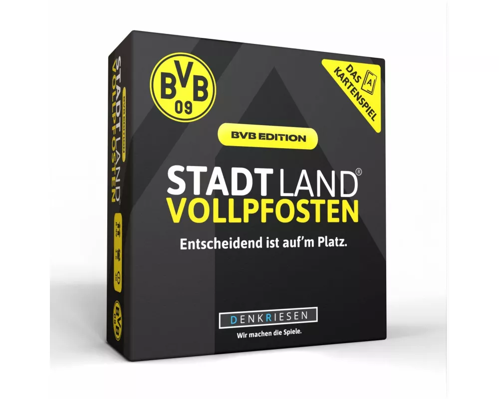 DENKRIESEN - STADT LAND VOLLPFOSTEN - Das Kartenspiel - BVB EDITION - "Entscheidend ist auf'm Platz."