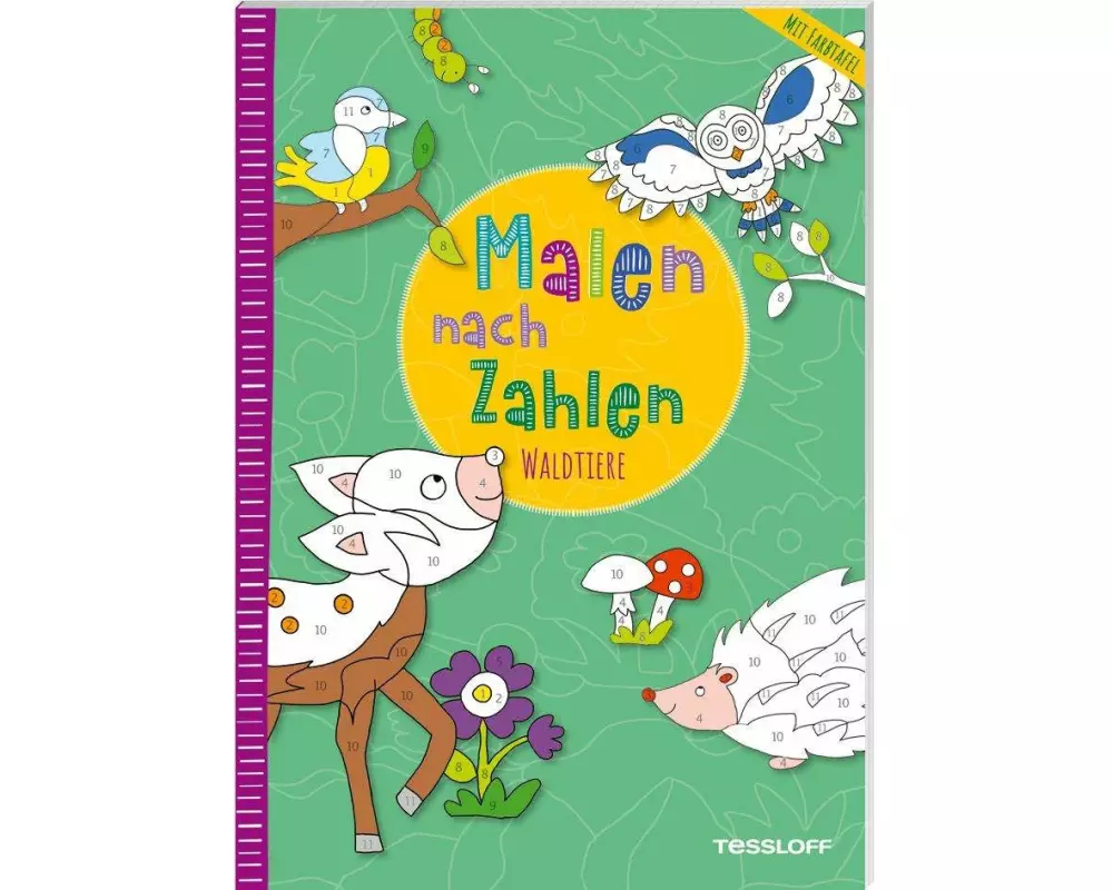 Malen nach Zahlen. Waldtiere