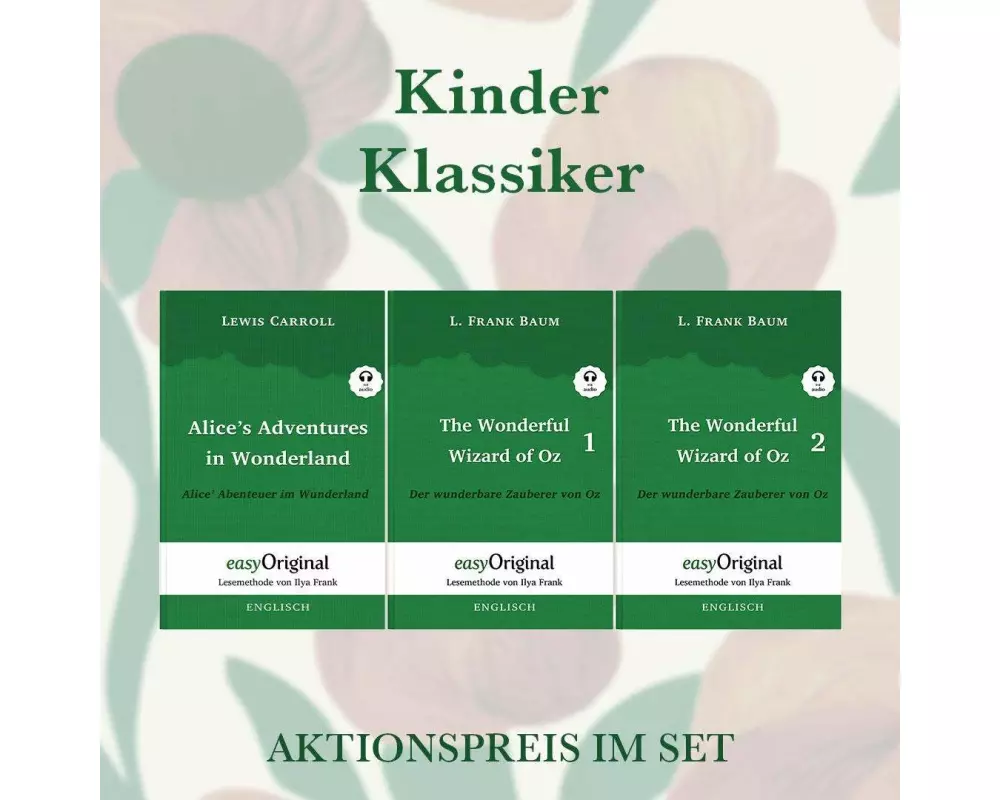 Kinder Klassiker Kollektion (Bücher + Audio-Online) - Lesemethode von Ilya Frank - Zweisprachige Ausgabe Englisch-Deutsch