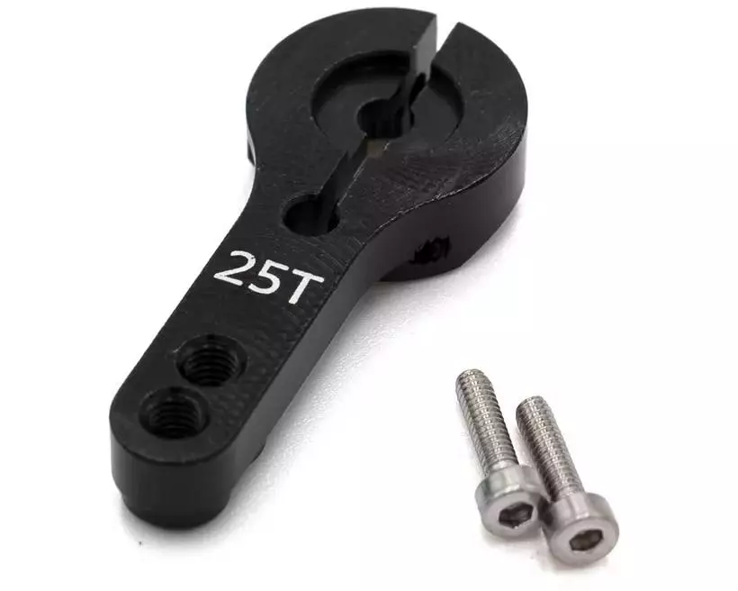 Hobbytech Servoarm Aluminium 24 mm 25T Schwarz