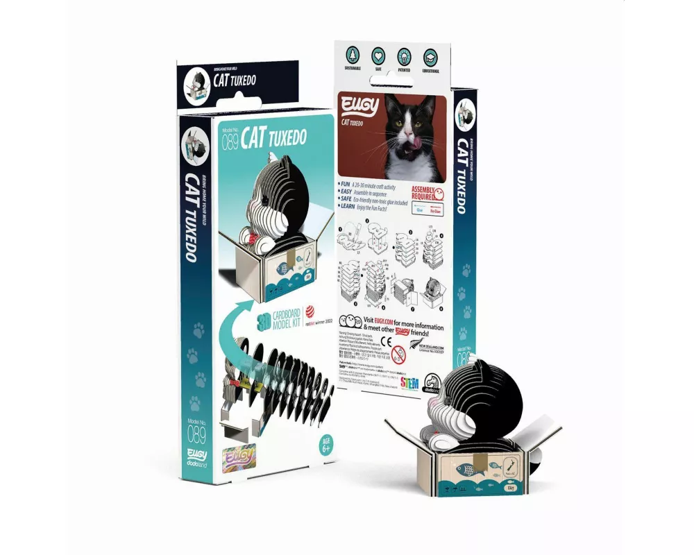 3D Bastelset Tuxedo-Katze