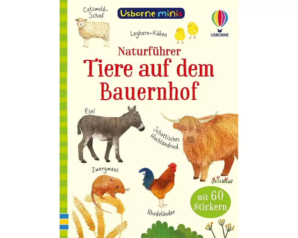 Usborne Minis Naturführer: Tiere auf dem Bauernhof