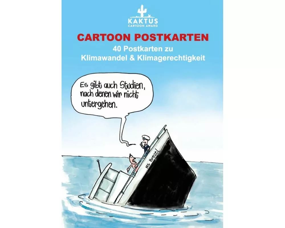 Cartoon Postkarten - Klimawandel