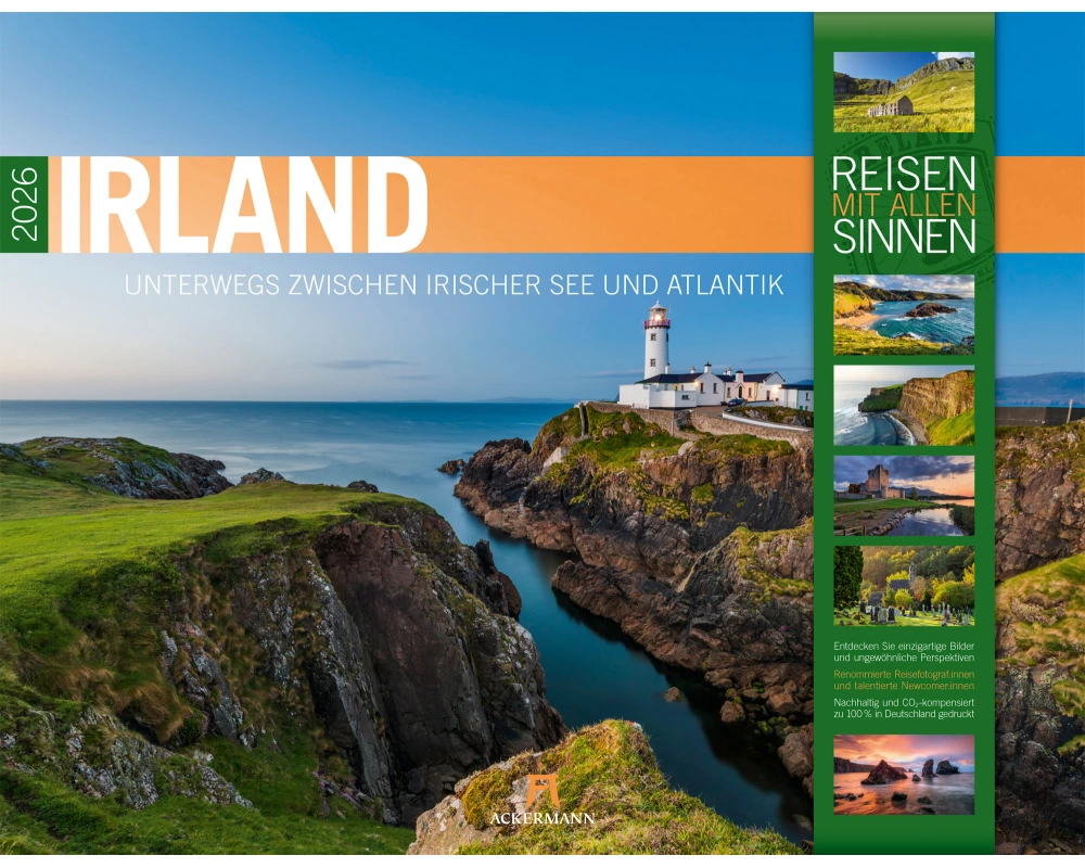 Irland Kalender 2026 | Unterwegs zwischen Irischer See und Atlantik
