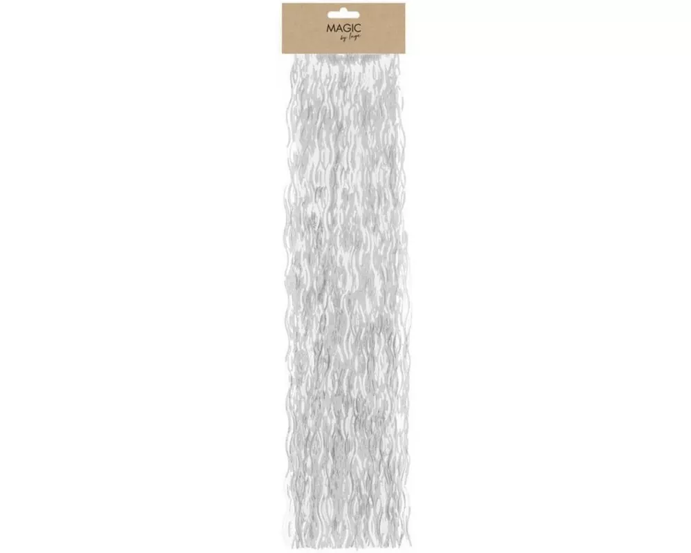 INGES CHRISTMAS DECOR Lametta gewellt 50 cm, Weiss