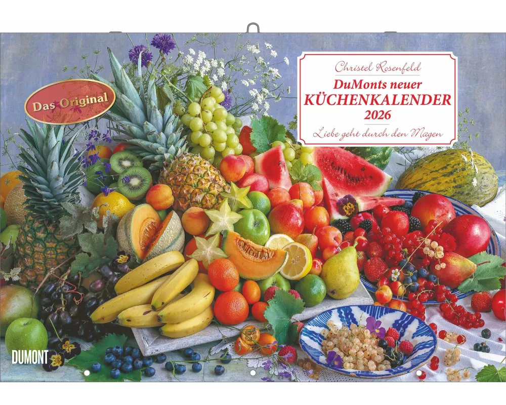 DUMONTS - DuMonts neuer Küchenkalender 2026 – Broschürenkalender 42 x 29 cm – Mit Rezepten, Gedichten & Food-Fotografie für die Küche