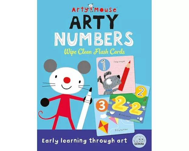 Arty Mouse Arty Numbers Wipe Clean Flash Cards