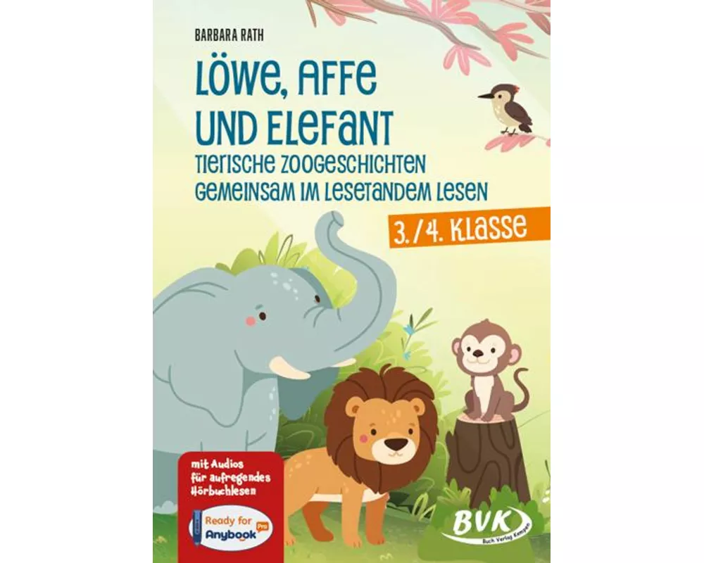 Löwe, Affe und Elefant - Tierische Zoogeschichten gemeinsam im Lesetandem lesen