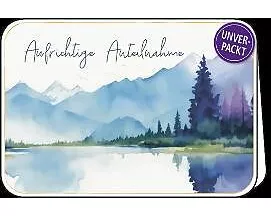 Doppelkarte. Simply Gold / Aufrichtige Anteilnahme (Landschaft) / Quer