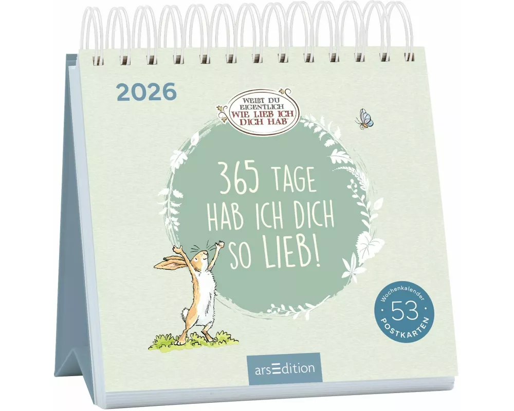 Postkartenkalender Weißt du eigentlich, wie lieb ich dich hab? 2026