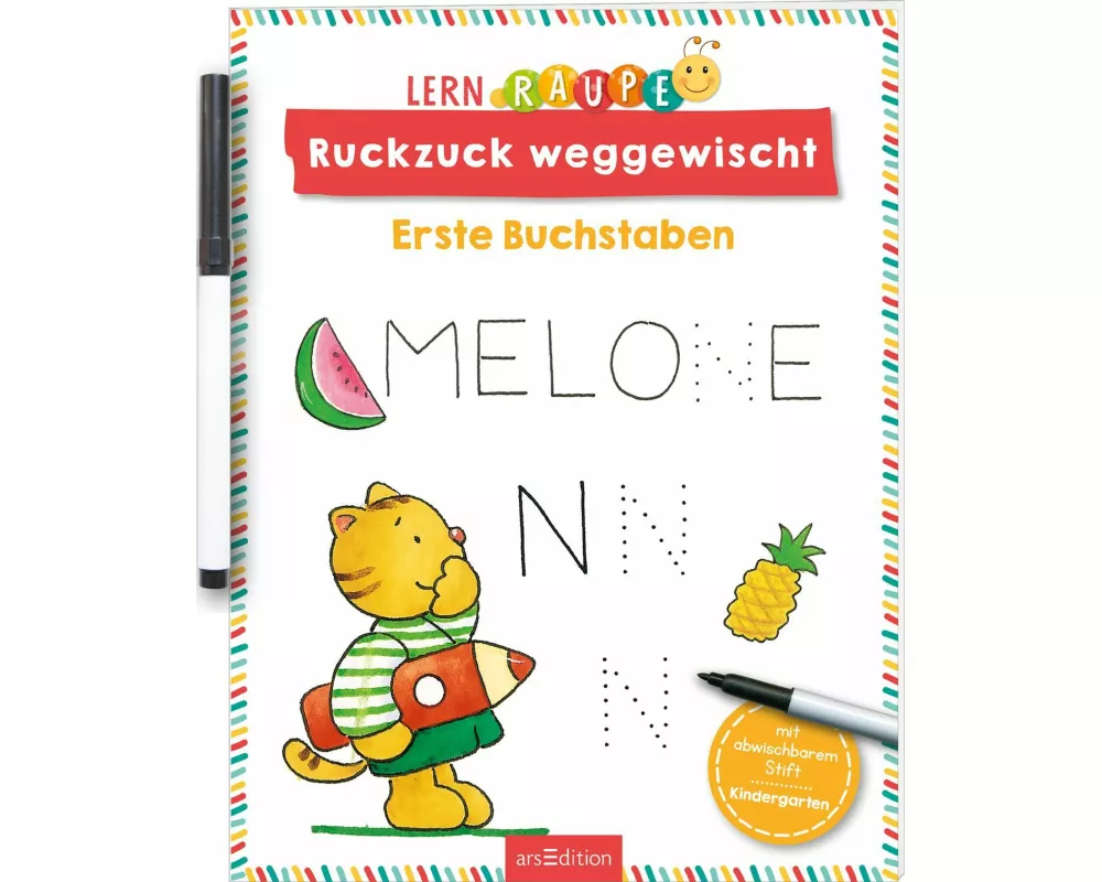 Lernraupe – Ruckzuck weggewischt! Erste Buchstaben