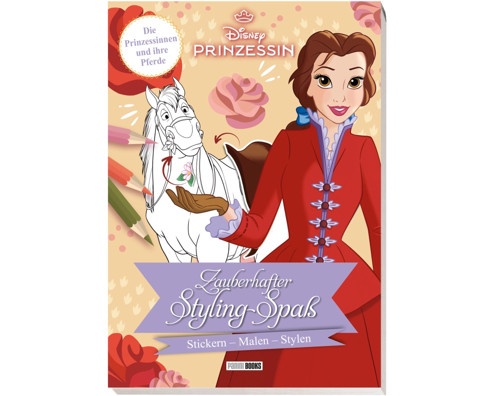 Disney Prinzessin: Zauberhafter Styling-Spaß - Stickern - Malen - Stylen