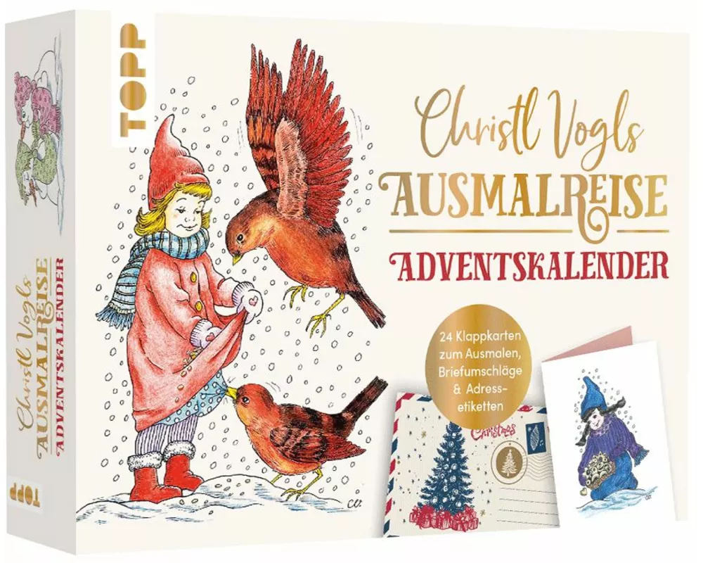 Christl Vogls Ausmalreise - der Adventskalender