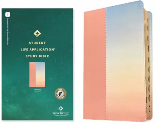 NLT Student Life Application Study Bible, Filament Enabled (Leatherlike, Ombre Pink, Indexed, Red Letter)