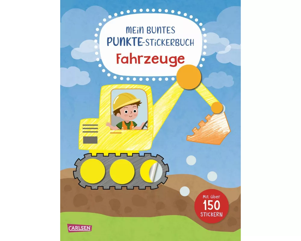 Mein buntes Punkte-Stickerbuch: Fahrzeuge