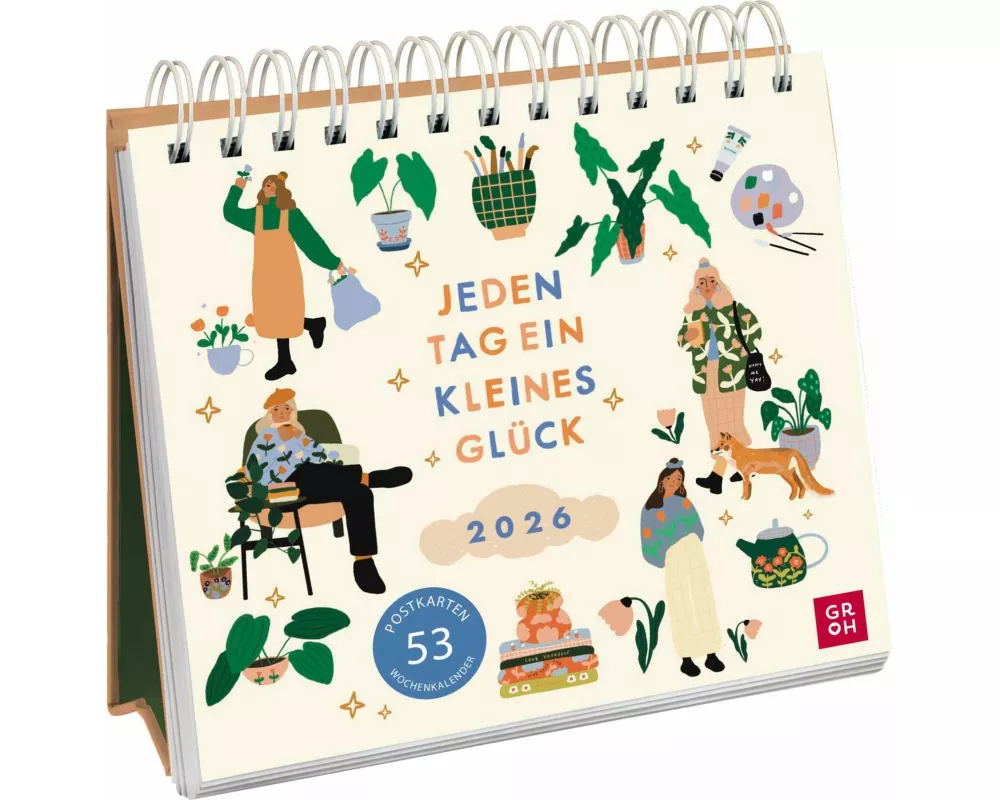 Postkartenkalender 2026: Jeden Tag ein kleines Glück