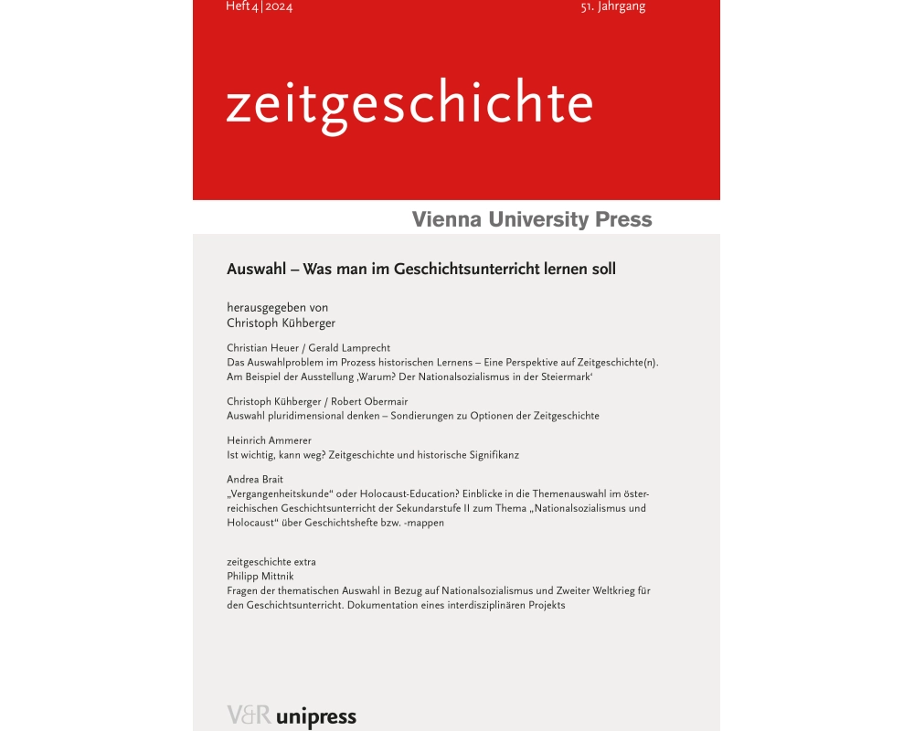 Auswahl - Was man im Geschichtsunterricht lernen soll