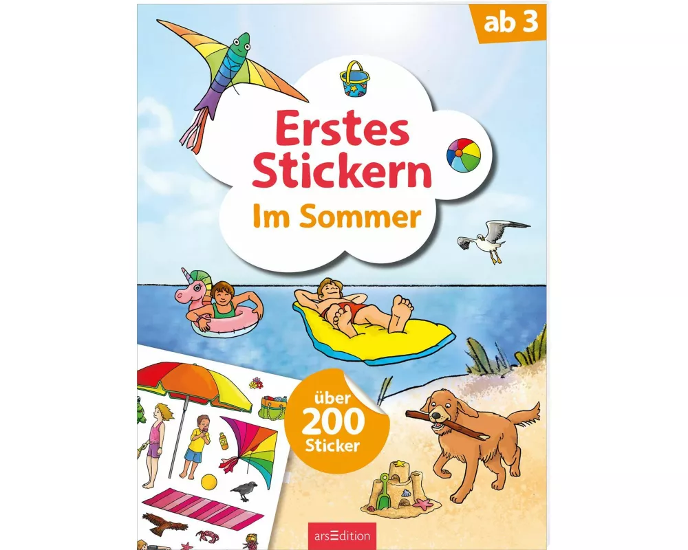 Erstes Stickern – Im Sommer