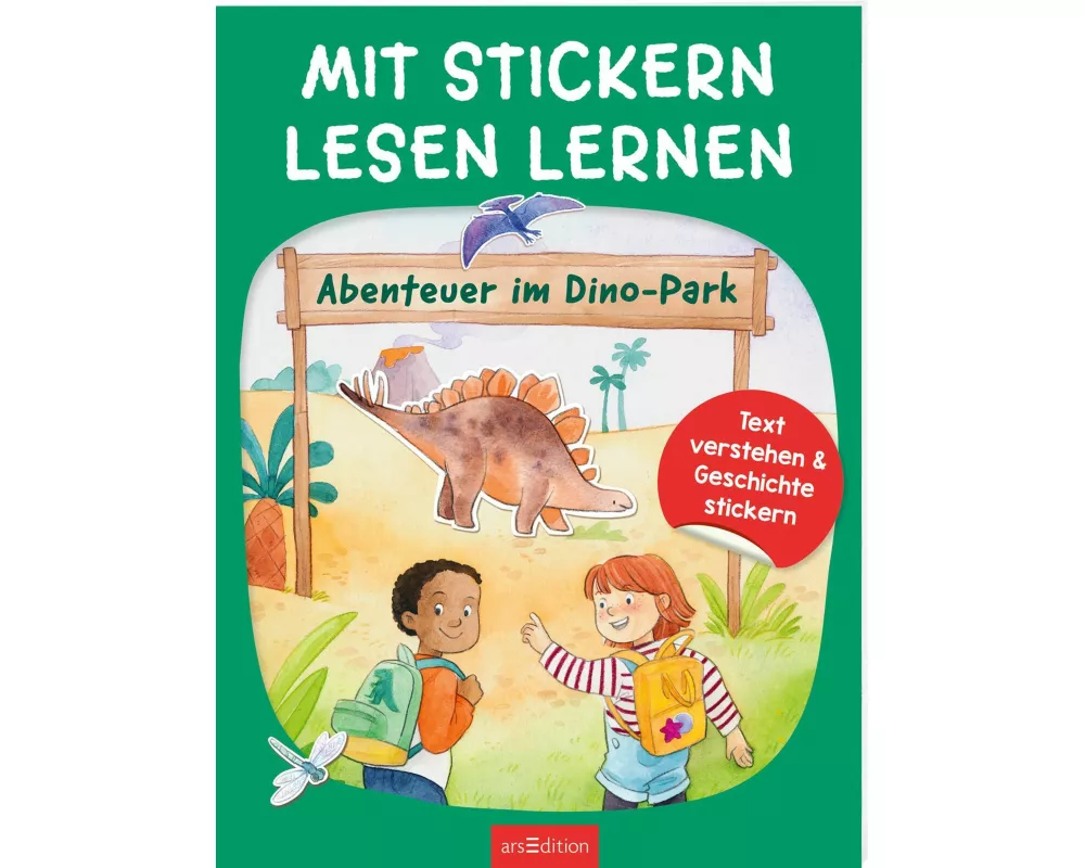 Mit Stickern Lesen lernen – Abenteuer im Dino-Park