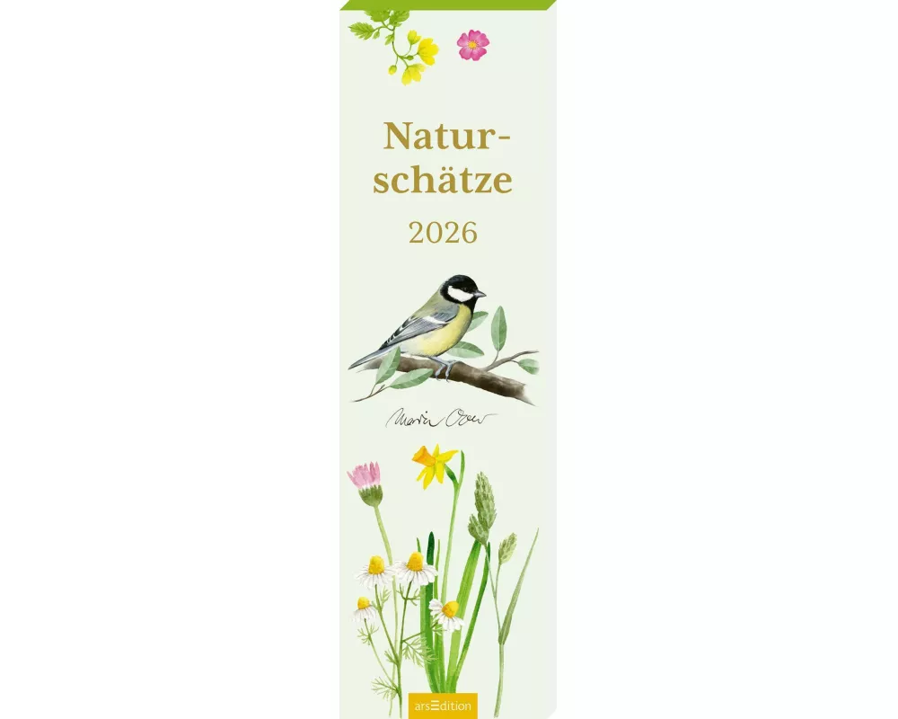 Lesezeichenkalender Naturschätze 2026