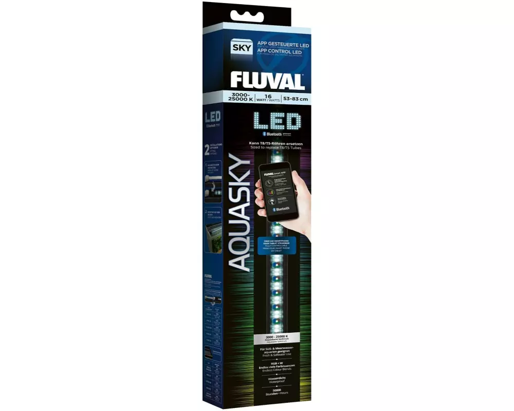 Fluval Aquarienleuchte AquaSky LED 2.0, 16 W, 53-83 cm