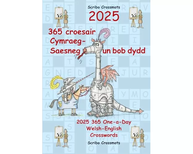 2025 365 croesair Cymraeg-Saesneg Un bob dydd