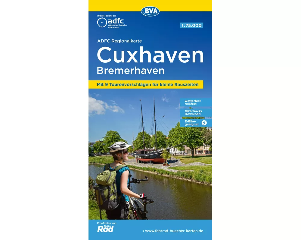 BVA ADFC Regionalkarte Cuxhaven Bremerhaven 1:75.000