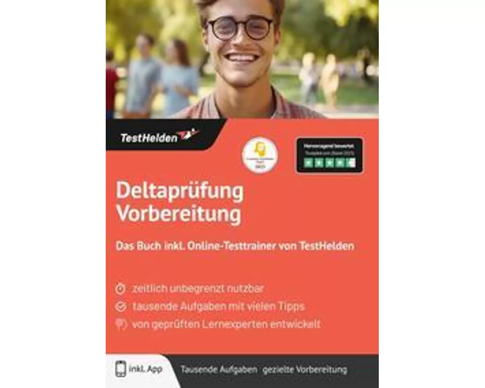 Deltaprüfung Vorbereitung: Das Buch inkl. Online-Testtrainer von TestHelden