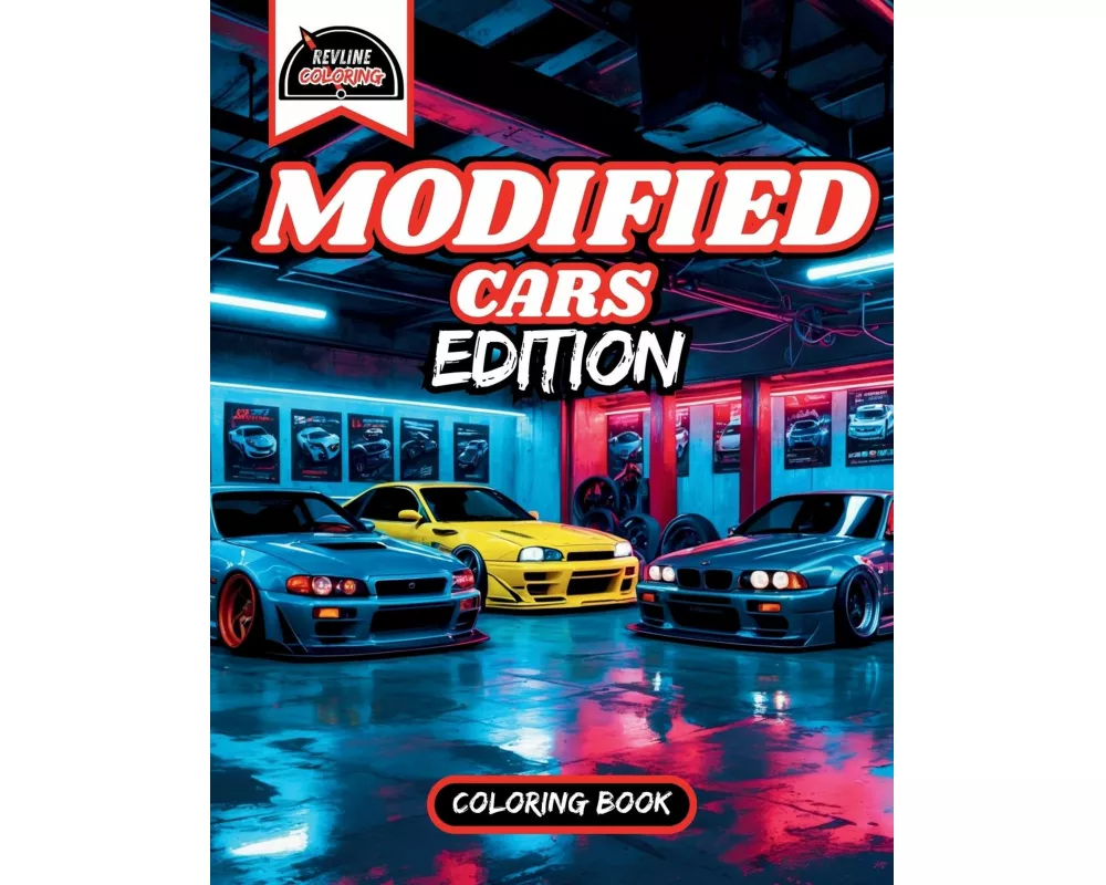 Revline Coloring Modified Cars Edition Car Coloring Book