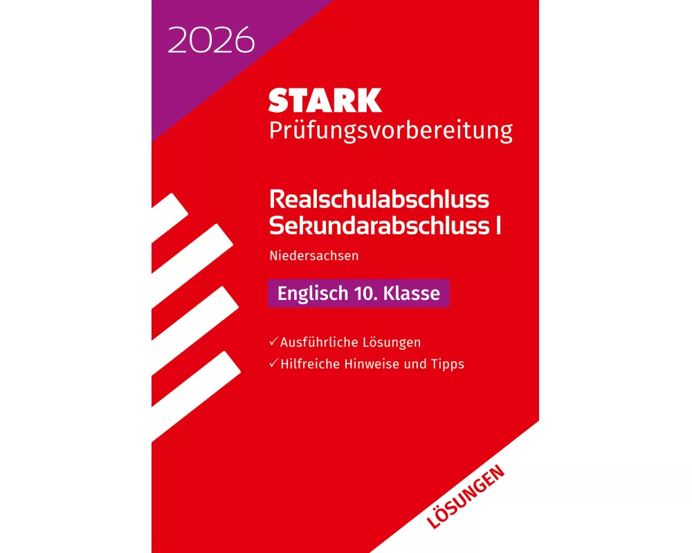 STARK Lösungen zu Englisch - Realschulabschluss 2026 Niedersachsen - Prüfungsvorbereitung