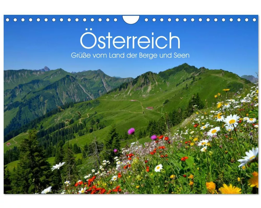 Österreich. Grüße vom Land der Berge und Seen (Wandkalender 2026 DIN A4 quer), CALVENDO Monatskalender