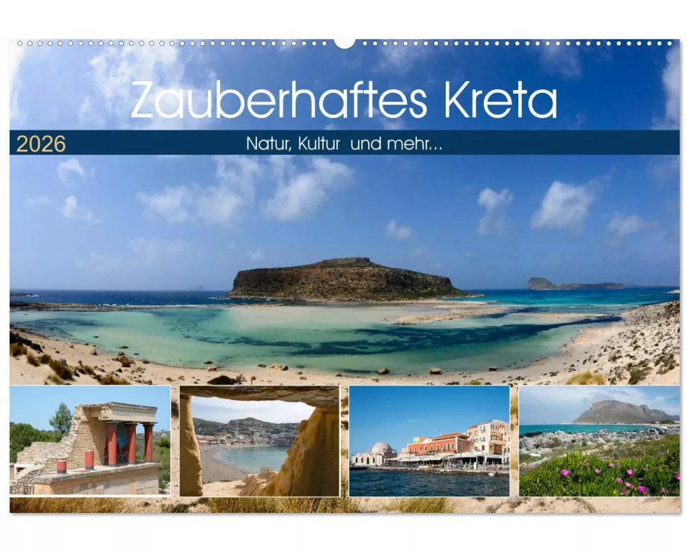 Zauberhaftes Kreta (Wandkalender 2026 DIN A2 quer), CALVENDO Monatskalender