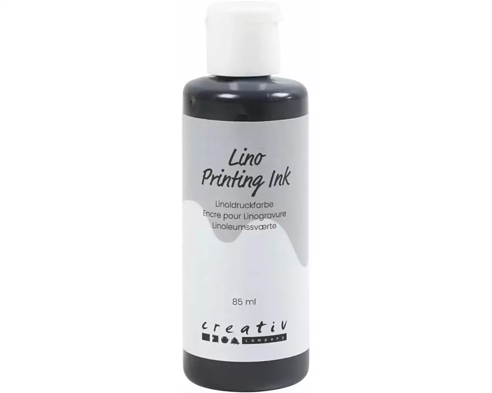 Creativ Company Bastelfarbe Lino 85 ml, Schwarz